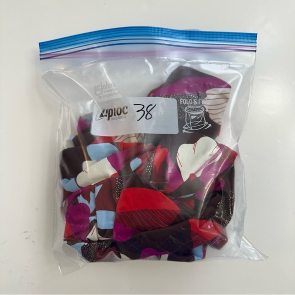 Athleta Square Neck Bra Cup Tankini Top 34B/C Hero Bloom Decadent Bottom XXS - Picture 15 of 15